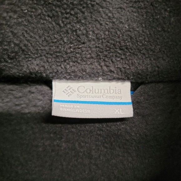 Columbia Vest Men's Size XL Gray Fleece Cathedral Peaks Full Zip Hiking Outdoor - Picture 2 of 10